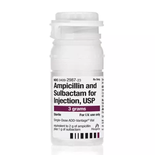 Unasyn Ampicillin and Sulbactam Injection 3 Gram Add-Vantage Vials 10/Box (RX)