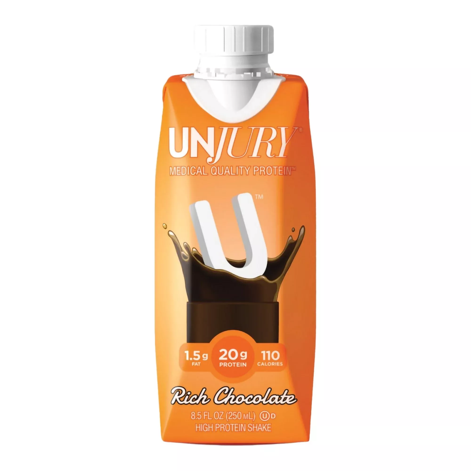 Unjury Chocolate Oral Protein Supplement, 8.5 oz. Carton, 1 Case of 12