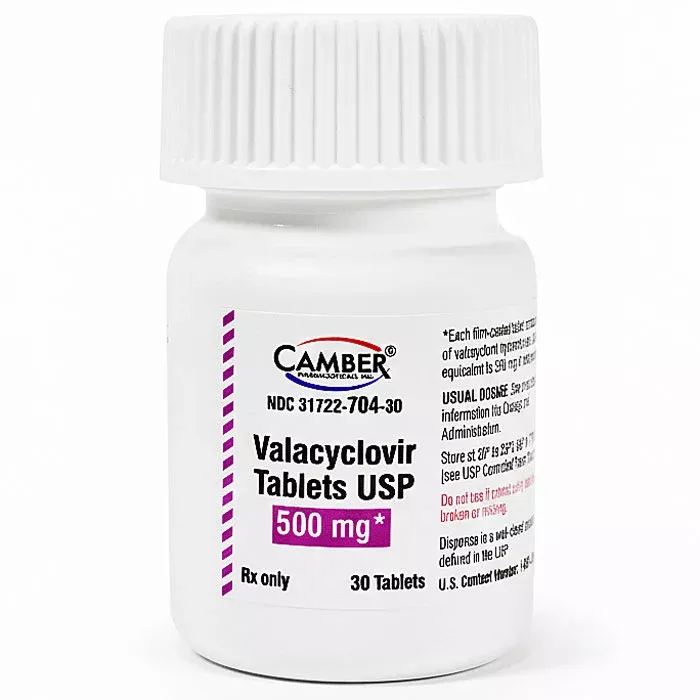 Valacyclovir 500 mg Tablets 30 Count (Rx)