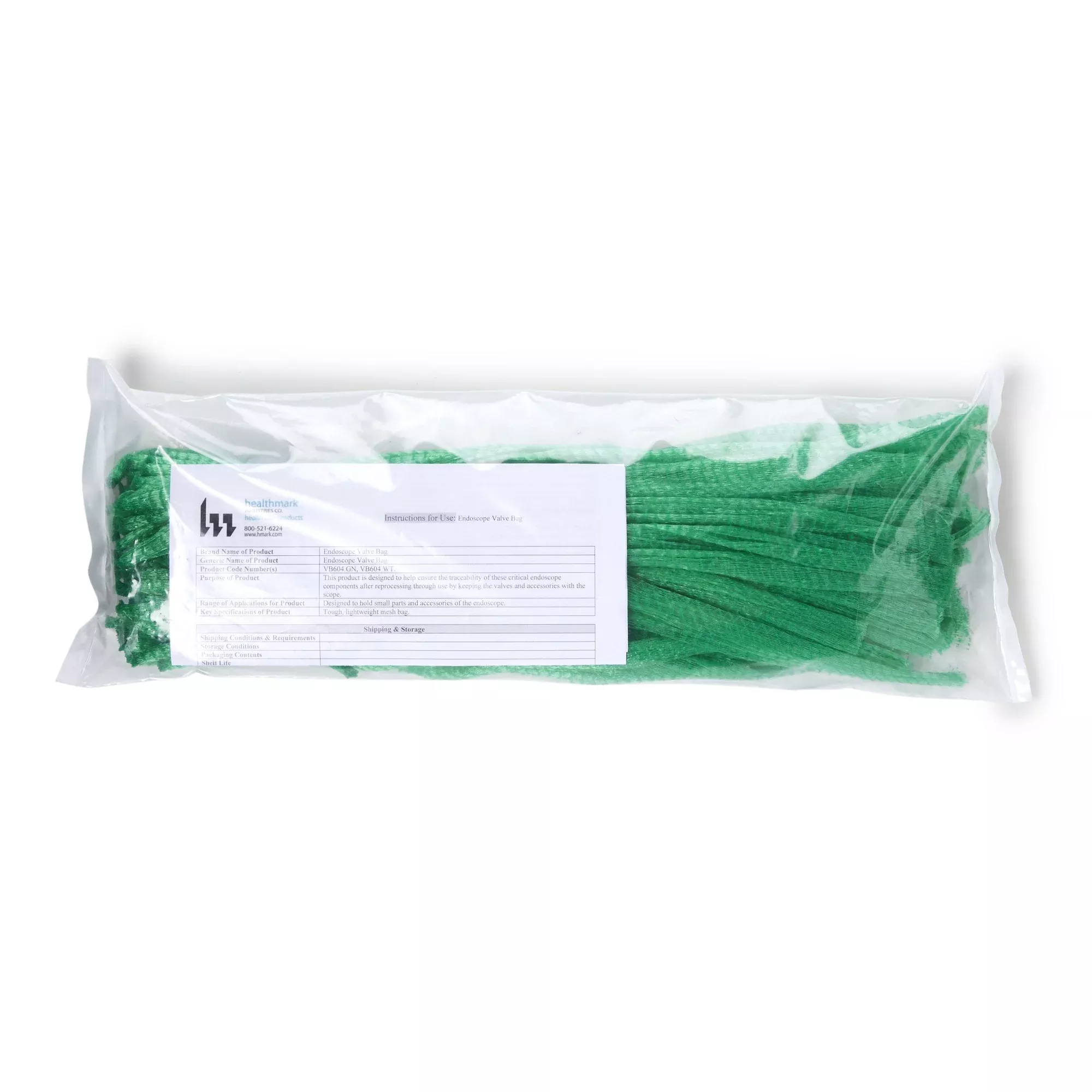 Valvesafe™ Valve Bag for use with Endoscope Components, 1 Pack of 100