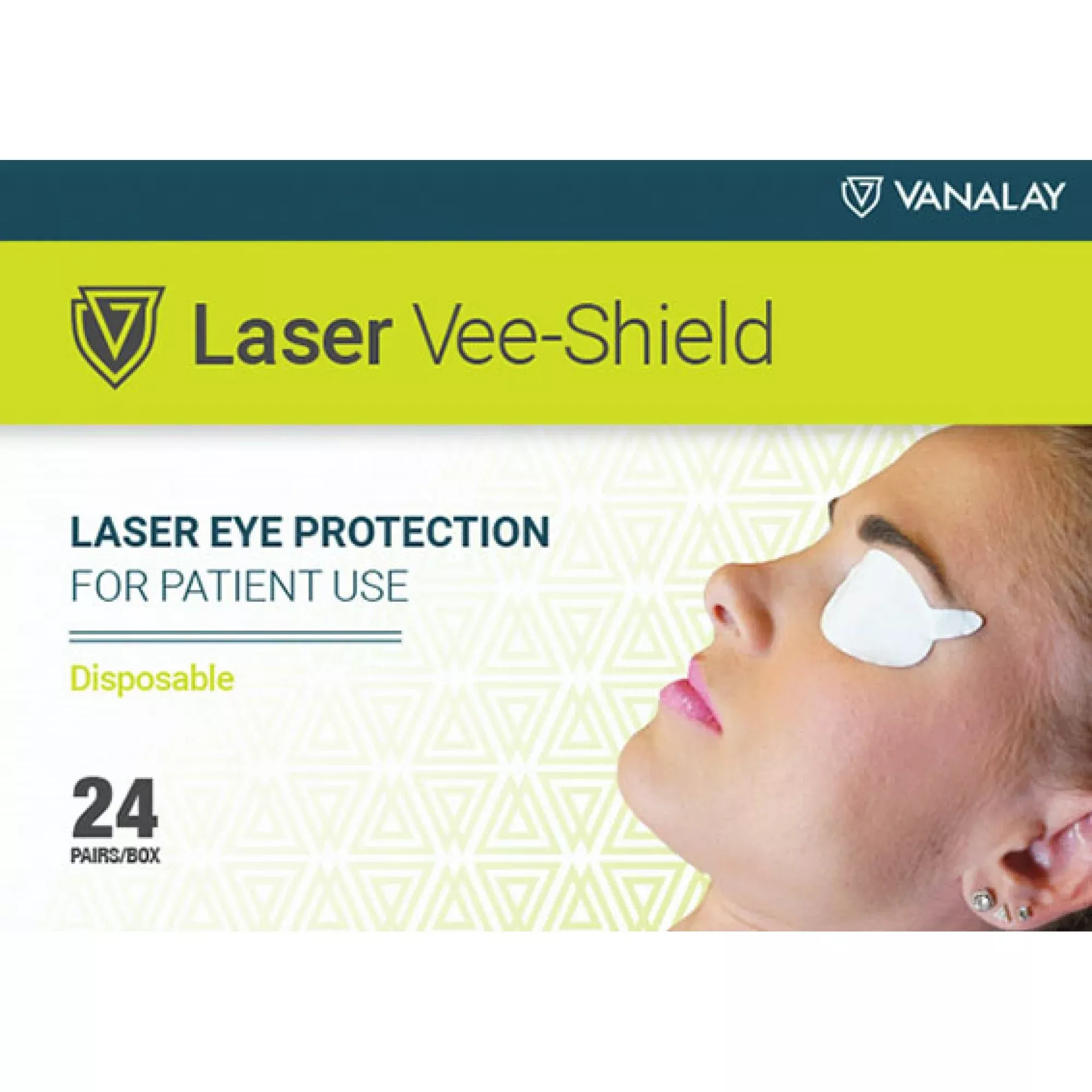 Vee-Shield Laser Eye Protector, One Size Fits Most, 1 Box of 24