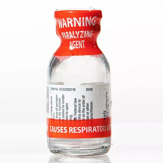 Vial Shrink Bands 10 mL - Warning Paralyzing Agent 250/Box