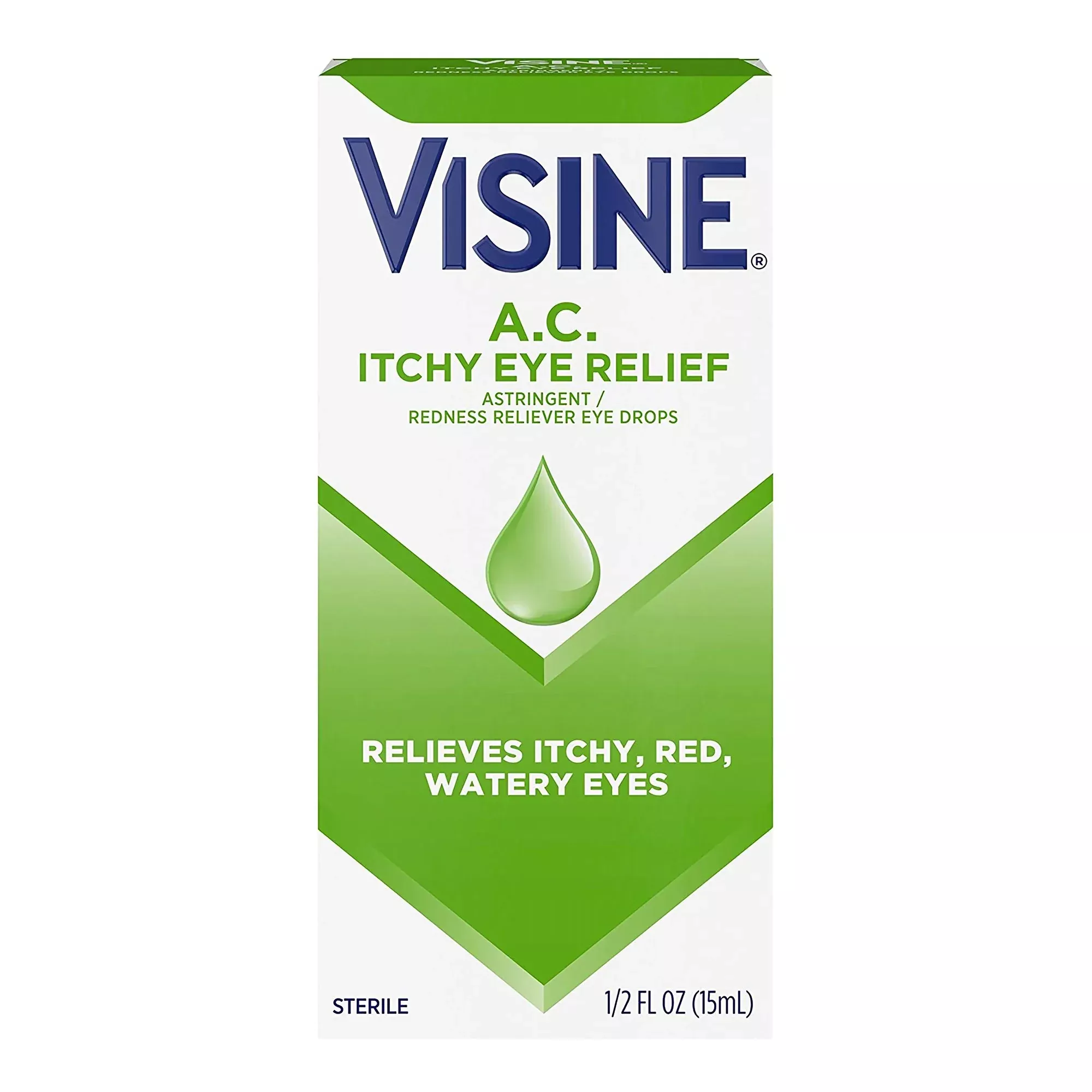 Visine AC Antihistamine Eye Drops, 15 mL, 1 Case of 36
