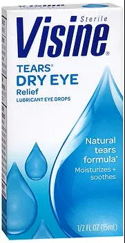 Visine Glycerin / Hypromellose / Polyethylene Glycol Eye Lubricant, 1 Each