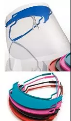 VISOR SHIELD PREM CLR 100/CS