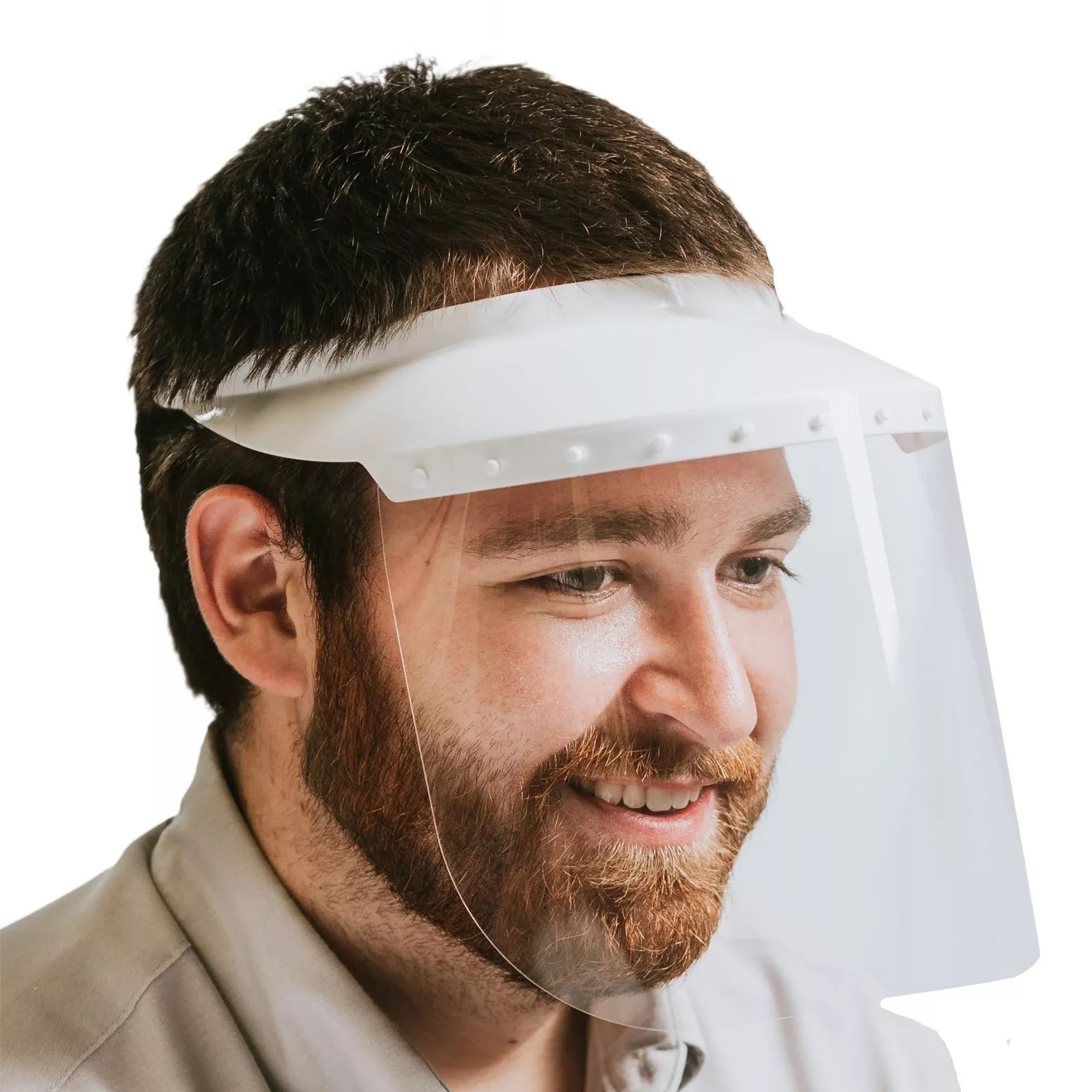 VISOR, W/SHIELD BLU 6"/7"