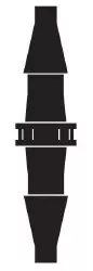 W.A. Baum Tubing Connector, 1 Each