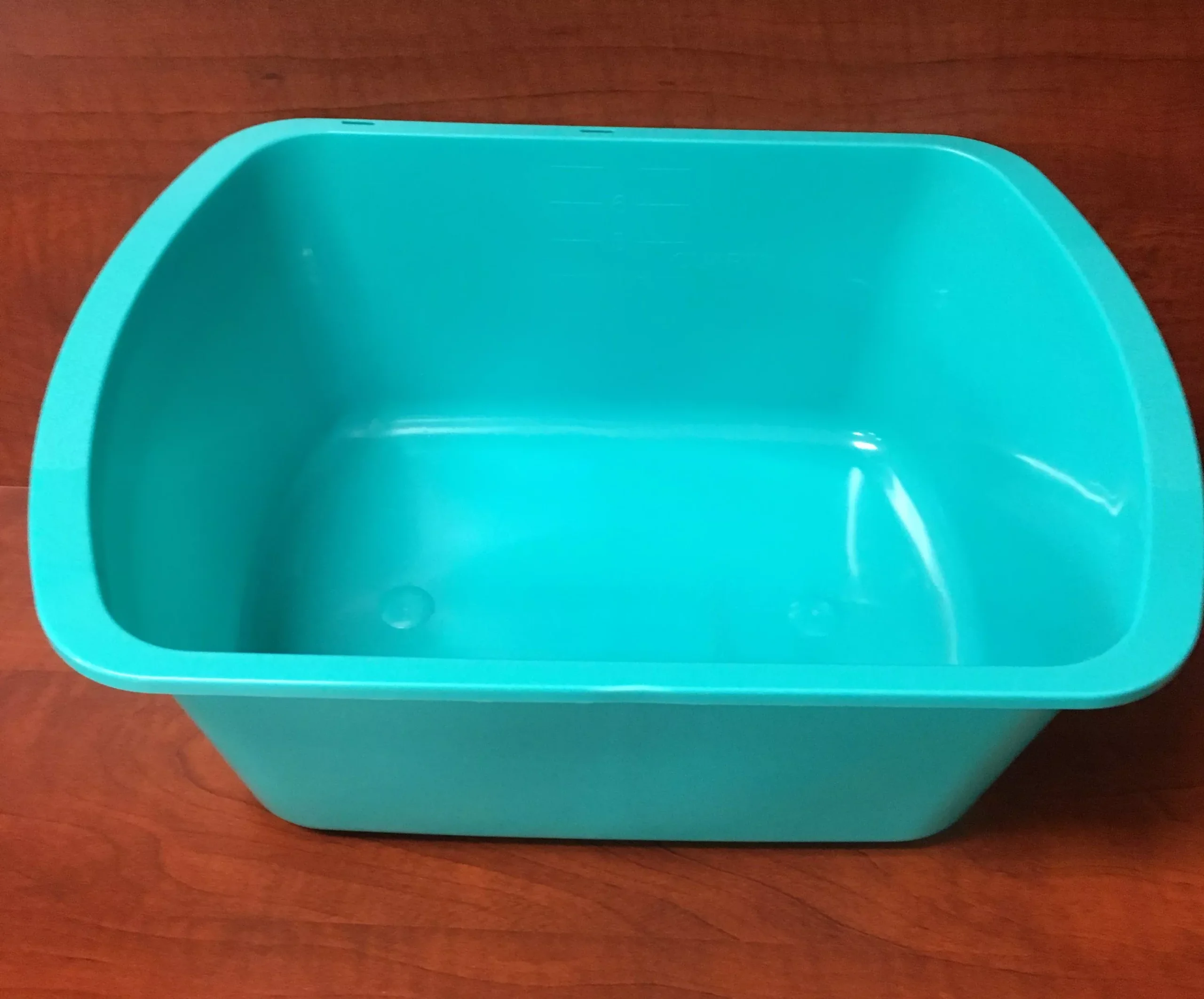 Wash Basin, Rectangular, 7 Quart, Turquoise, 1 Each