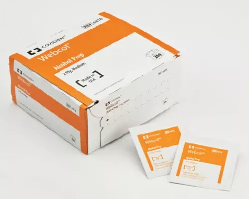 Webcol Alcohol Prep Pads Bx/200Medium 2-Ply
