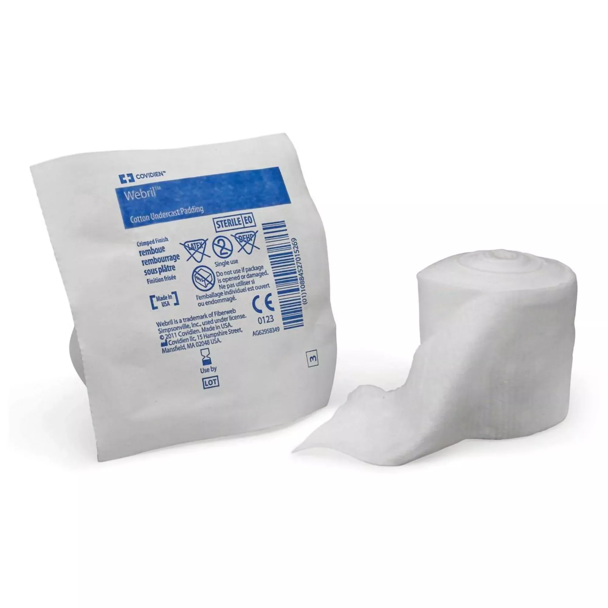 Webril™ Cast Padding, 3 Inch x 4 Yard, 1 Case of 50