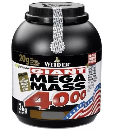 WEIDER Mega Mass 4000 vanilla 3000 g