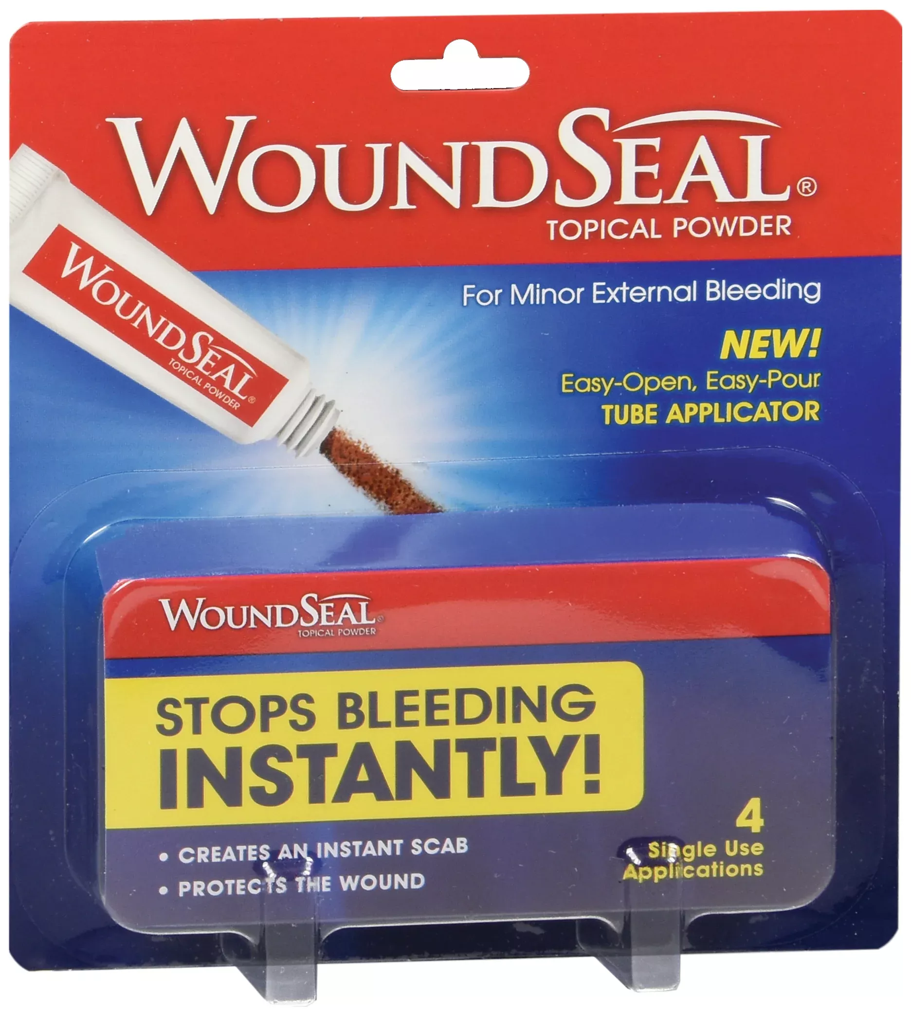 WoundSeal Hydrophilic Polymer / Potassium Ferrate Hemostatic Agent, 4 per Pack, 1 Pack of 4