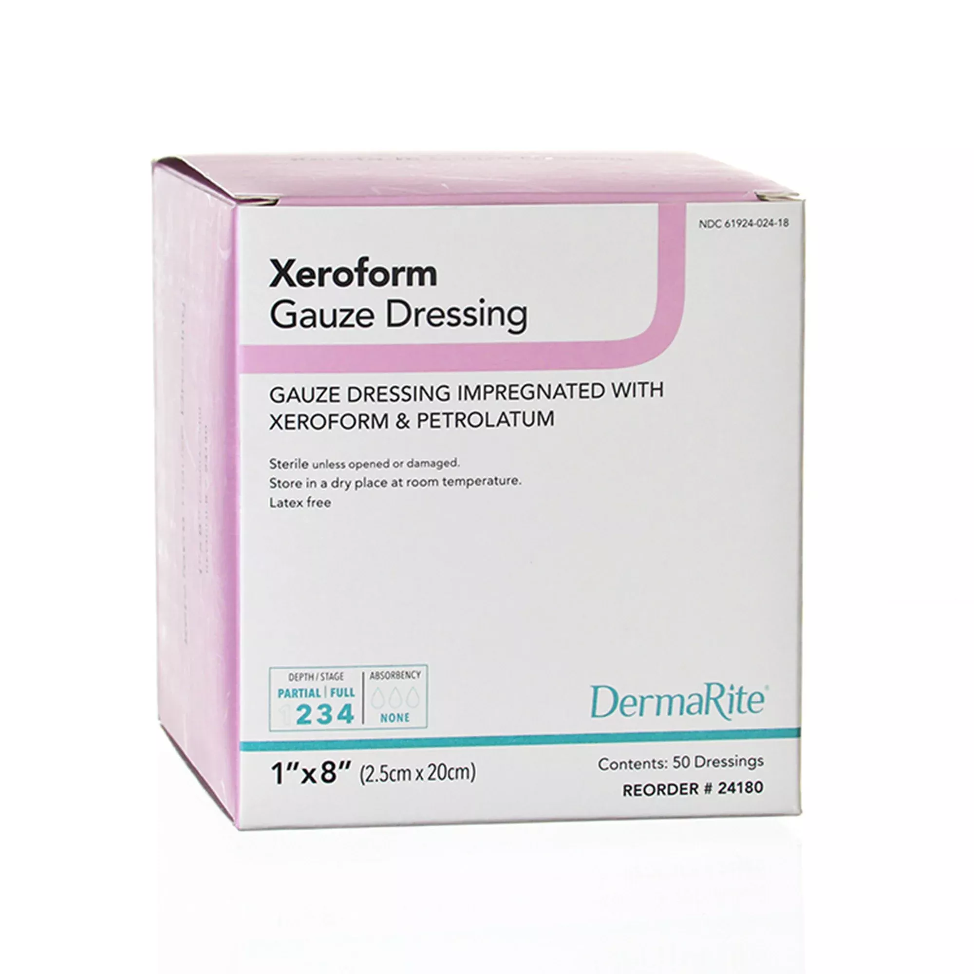 Xeroform™ Xeroform Petrolatum Impregnated Dressing, 1 x 8 Inch, 1 Box of 50