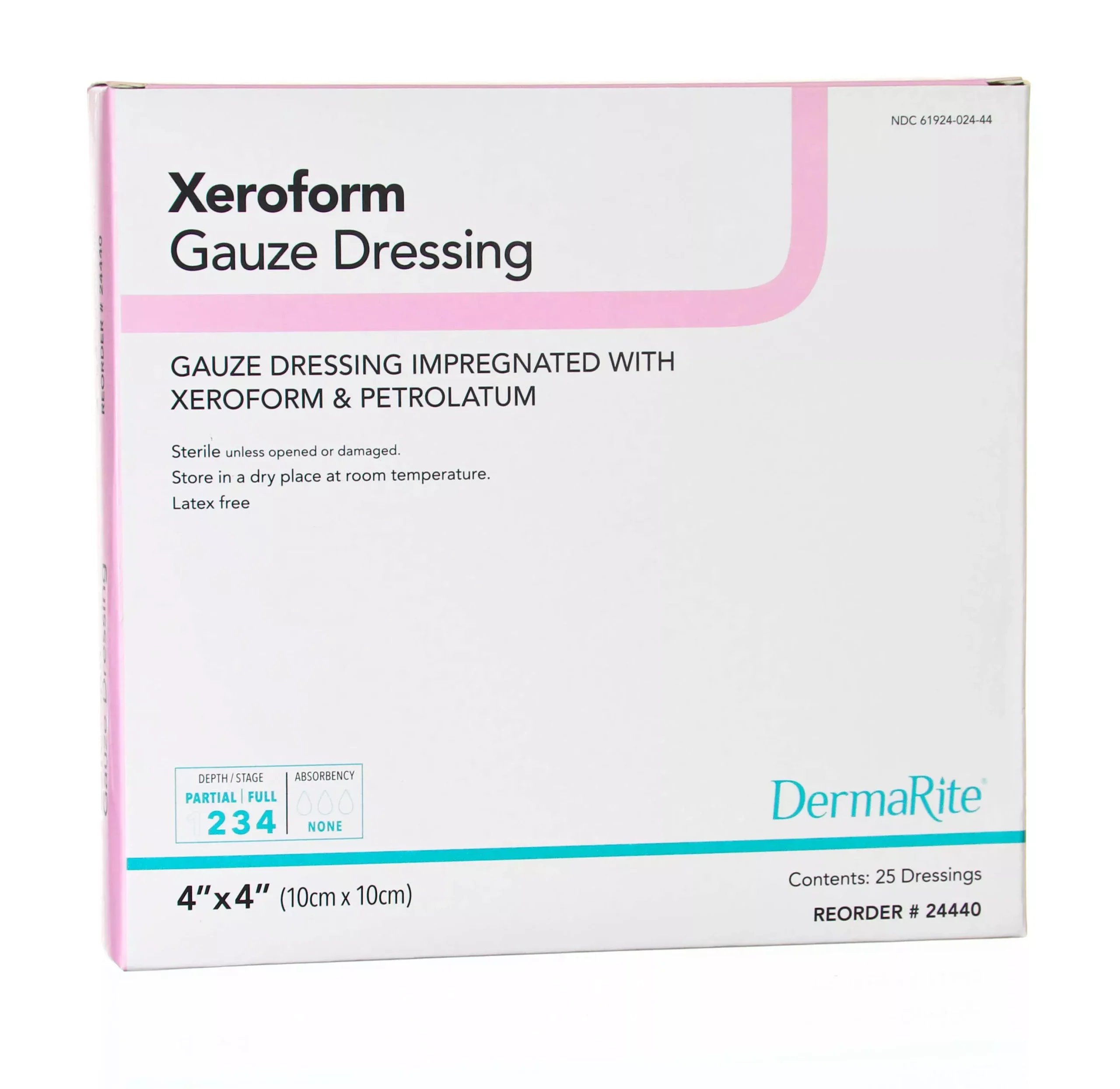 Xeroform™ Xeroform Petrolatum Impregnated Dressing, 4 x 4 Inch, 1 Box of 25